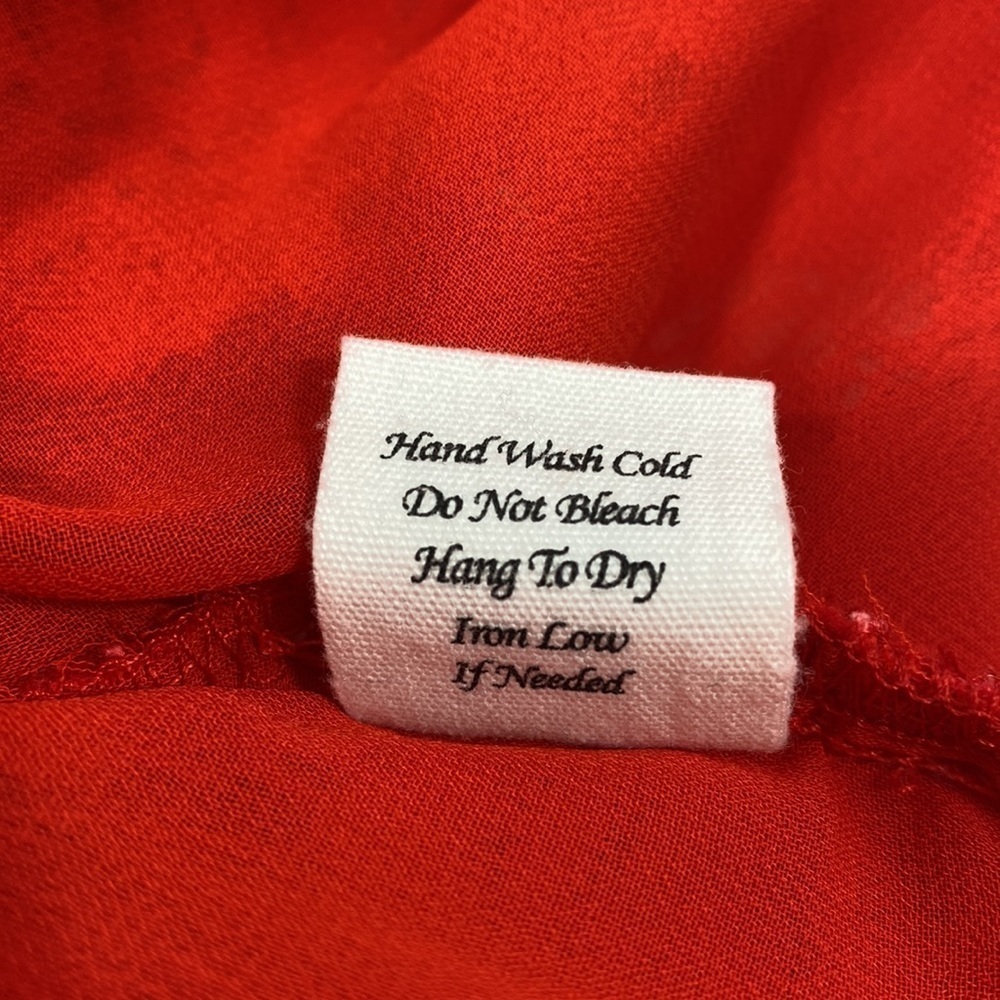 “Mine” one shoulder red lace with underlay top - Picture 6 of 9